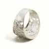 Anello donna inciso con stelle alpine