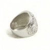 Anello donna inciso bombato largo
