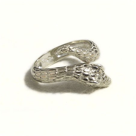 Anello serpente texture pelle