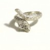 Anello serpente texture pelle