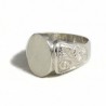 Anello uomo inciso ovale