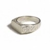 Anello uomo inciso rettangolare