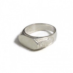 Anello uomo inciso ovale