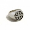 Anello uomo Croce di Gerusalemme