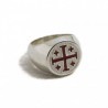 Anello uomo Croce di Gerusalemme