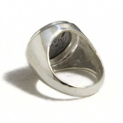Anello uomo con moneta romana