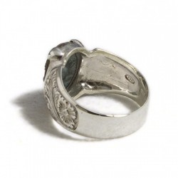 Anello uomo inciso con cameo in bronzo