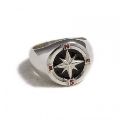 Anello uomo Rosa dei Venti