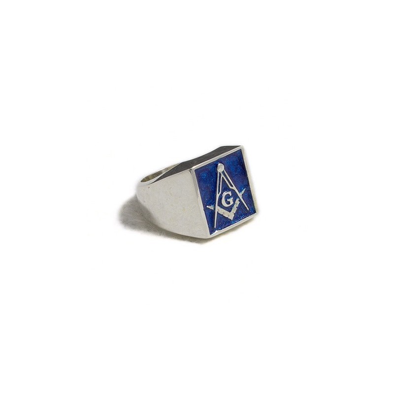 Anello massonico rettangolare