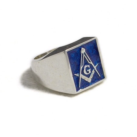 Anello massonico rettangolare
