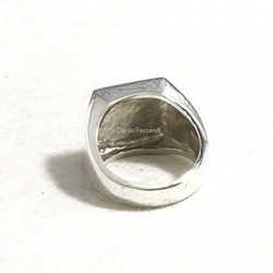 Anello massonico smaltato rosso